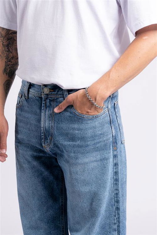 125 B Relaxed fit azul nevado 