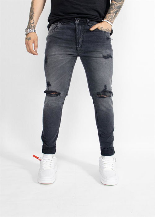918 JEANS CHUPIN GRIS ROT