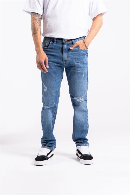 202 slim fit con rotura