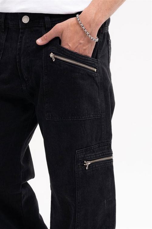 63 A - PANTALON CARGO BLACK X4