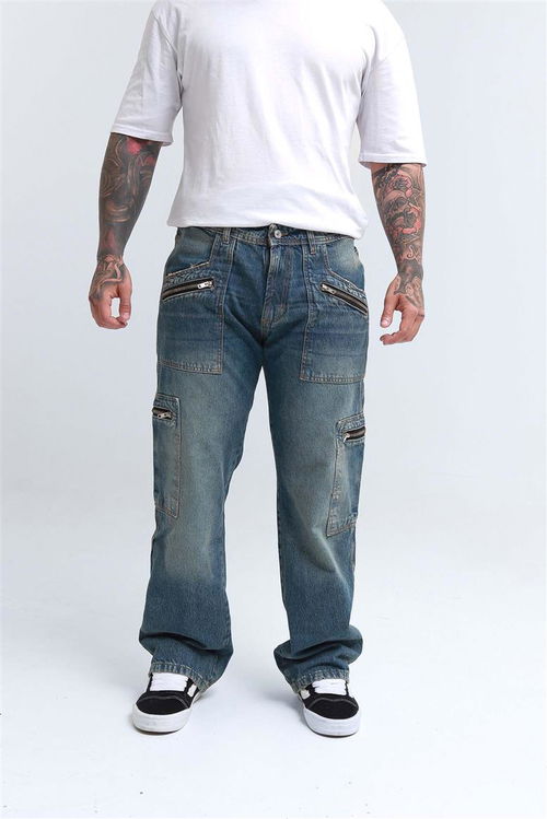 84 A PANTALON CARGO AQUA X4