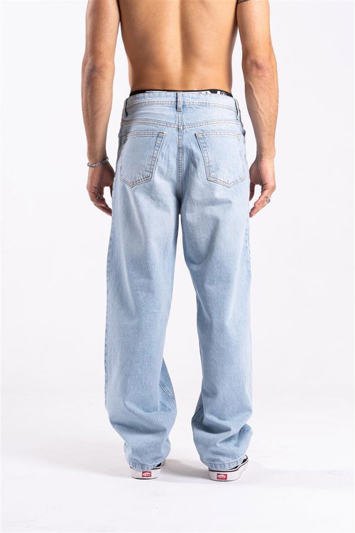 115A WIDE LEG CELESTE LISO