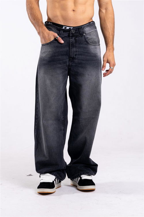 302 jean WIDE LEG GREY dark