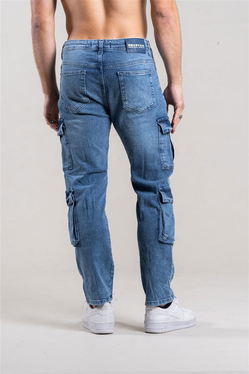 333 JEANS CARGO CELESTE X4