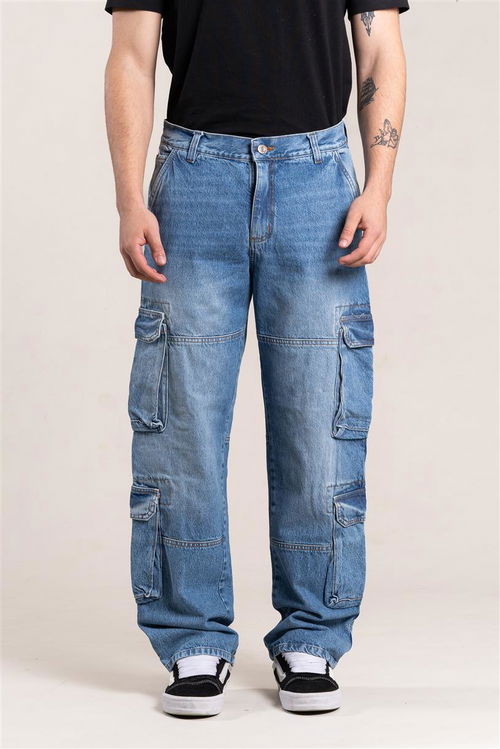 321 JEANS CARGO CON RECORTE 